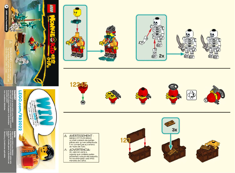 Page 1 de la notice Manuel utilisateur Lego Monkie Kid 30562