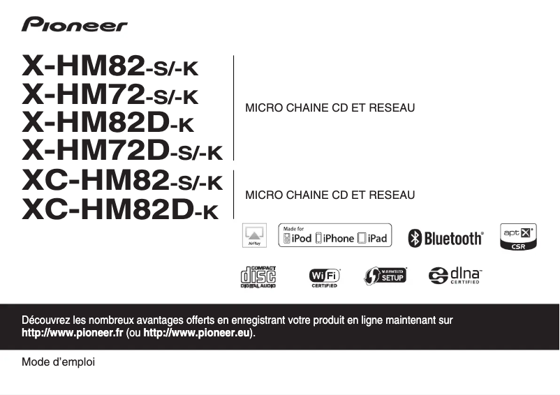 Page n°1 - Manuel utilisateur Pioneer XC-HM82