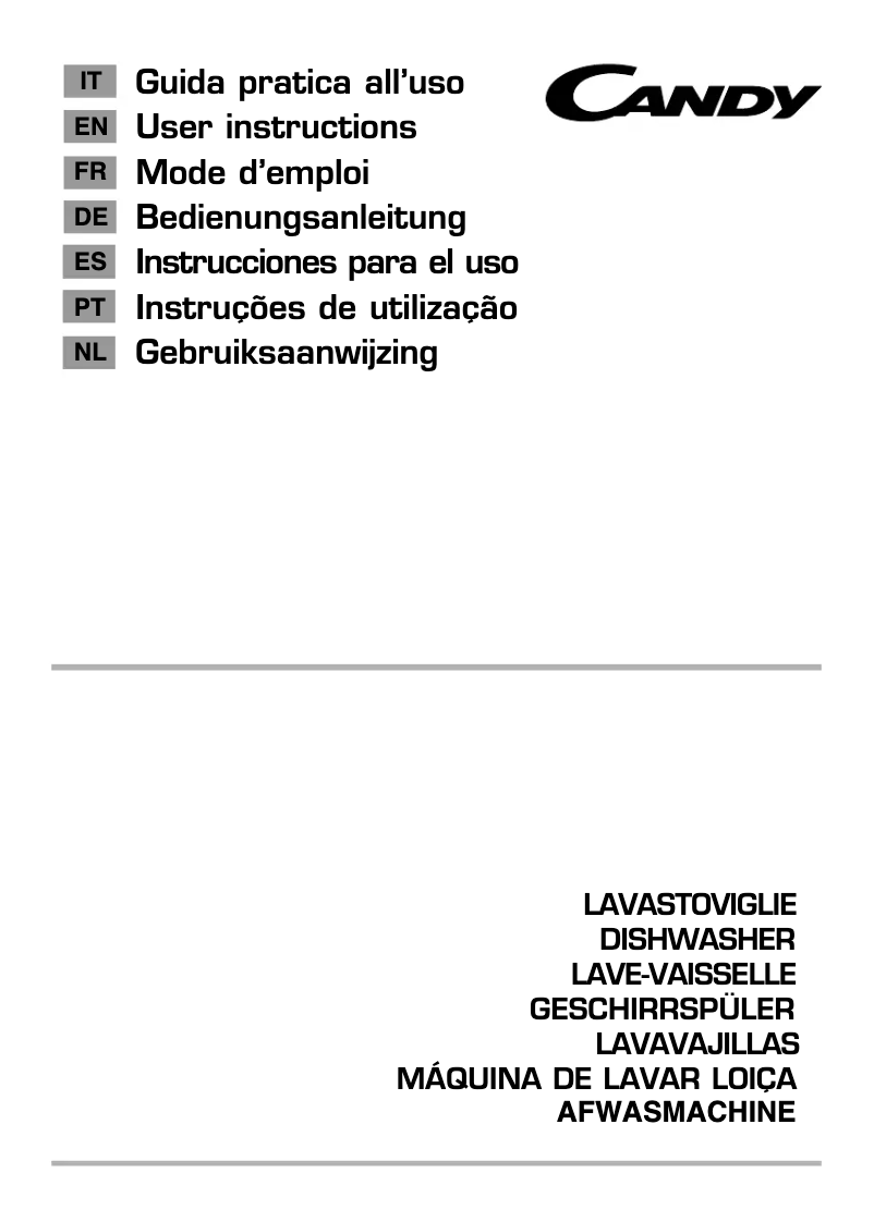 Page 1 de la notice Manuel utilisateur Candy CDI 3DS52D