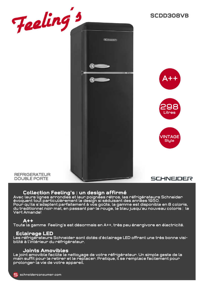 Página 1 del manual Ficha técnica Schneider SCDD308V