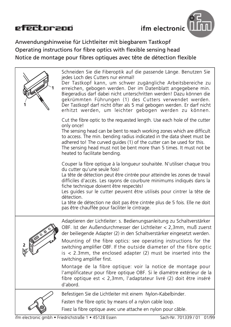 Page n°1 - Manuel utilisateur IFM E20751
