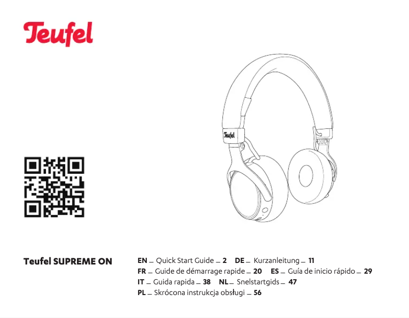 Image de la première page du manuel de l'appareil Supreme On