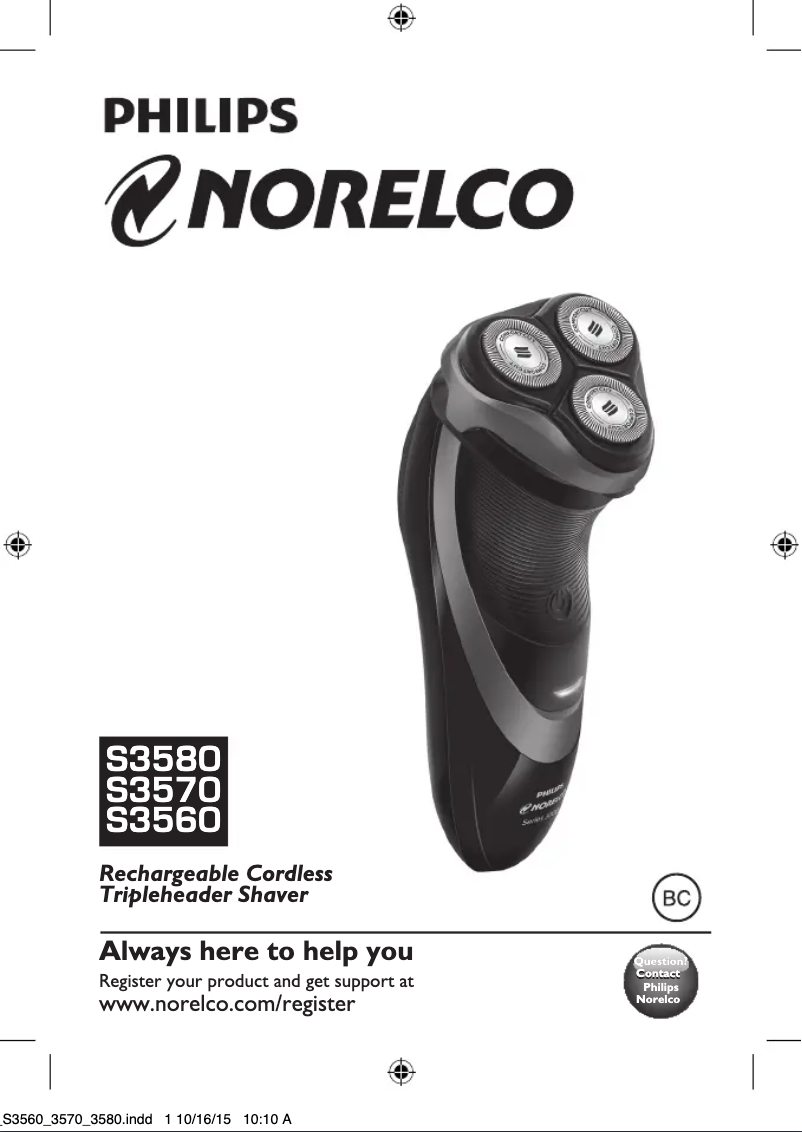 Image de la première page du manuel de l'appareil S3560