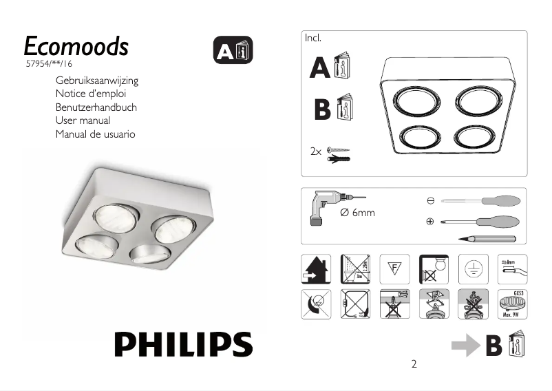 Page n°1 - Manuel utilisateur Philips Ecomoods