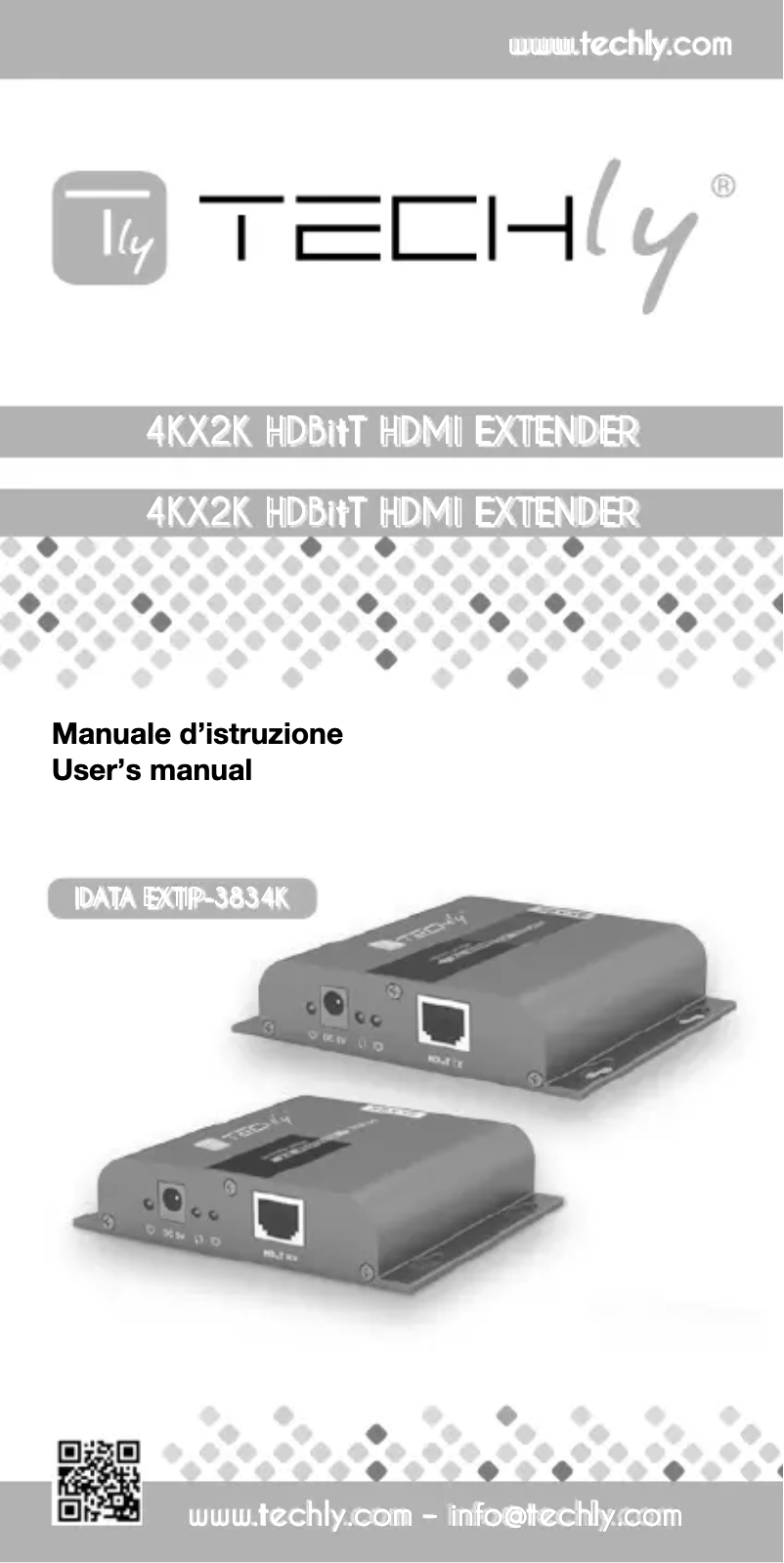 Page 1 de la notice Manuel utilisateur Techly IDATA EXTIP-3834KR