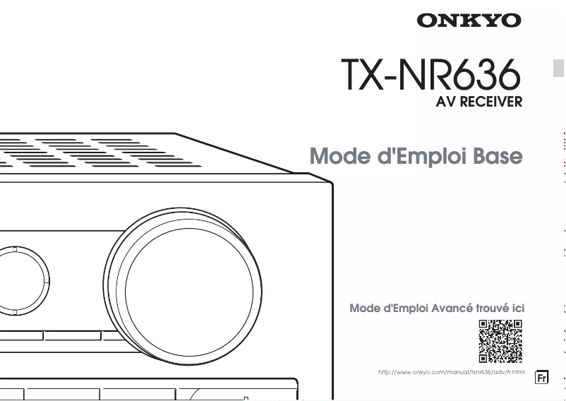 Page 1 de la notice Manuel utilisateur Onkyo TX-NR636