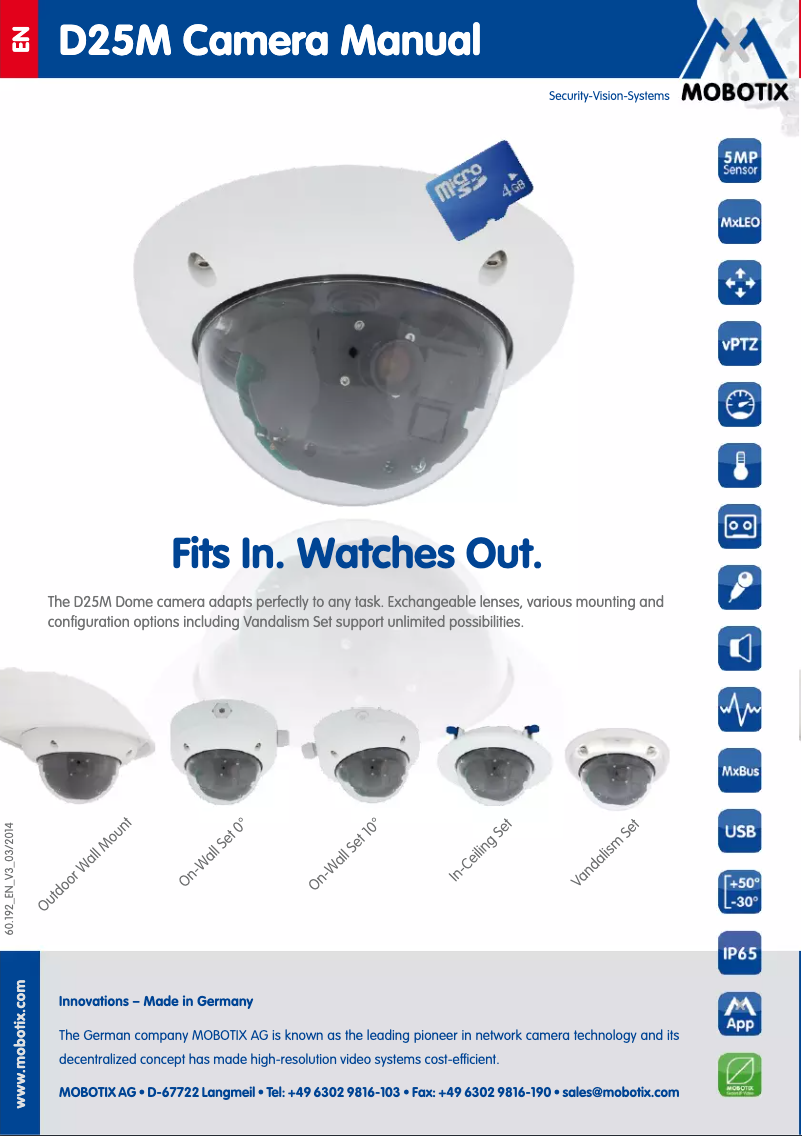 Página 1 del manual Manual de usuario Mobotix MX-D25M-SEC-D25