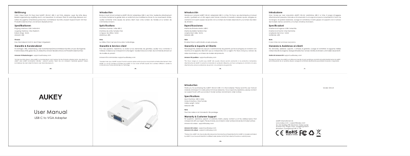 Imagen de la primera página del manual del dispositivo CB-C41