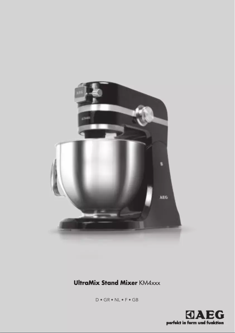 Page 1 de la notice Manuel utilisateur AEG UltraMix KM4000