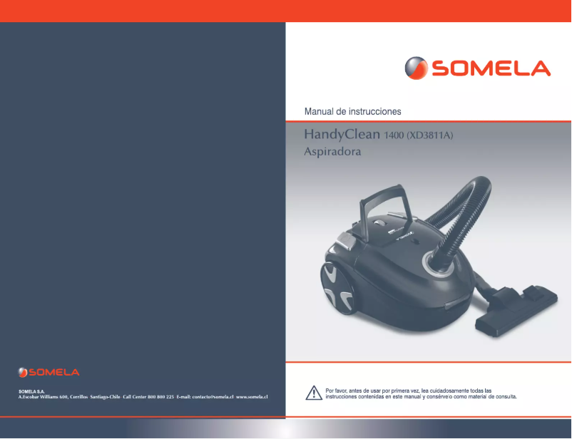 Page 1 de la notice Manuel utilisateur Somela HandyClean 1400