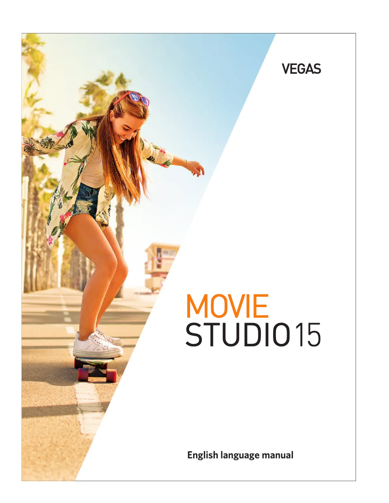 Image de la première page du manuel de l'appareil Vegas Movie Studio 15