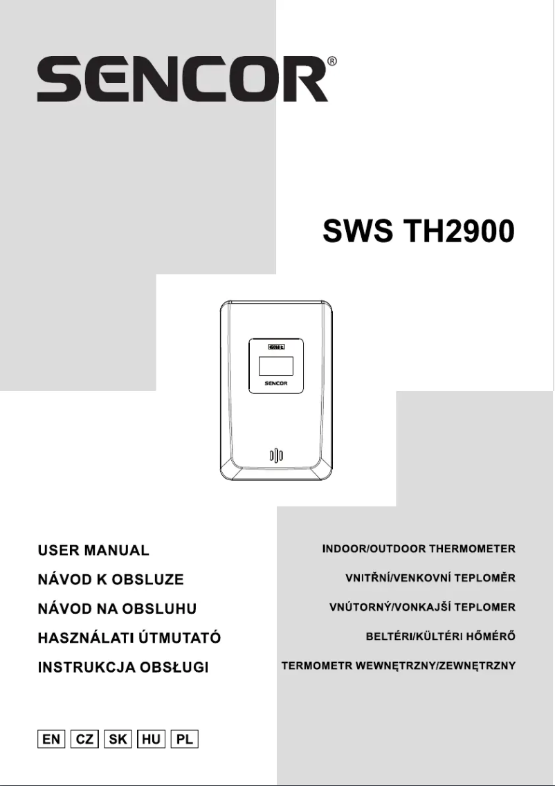 Image de la première page du manuel de l'appareil SWS TH2900