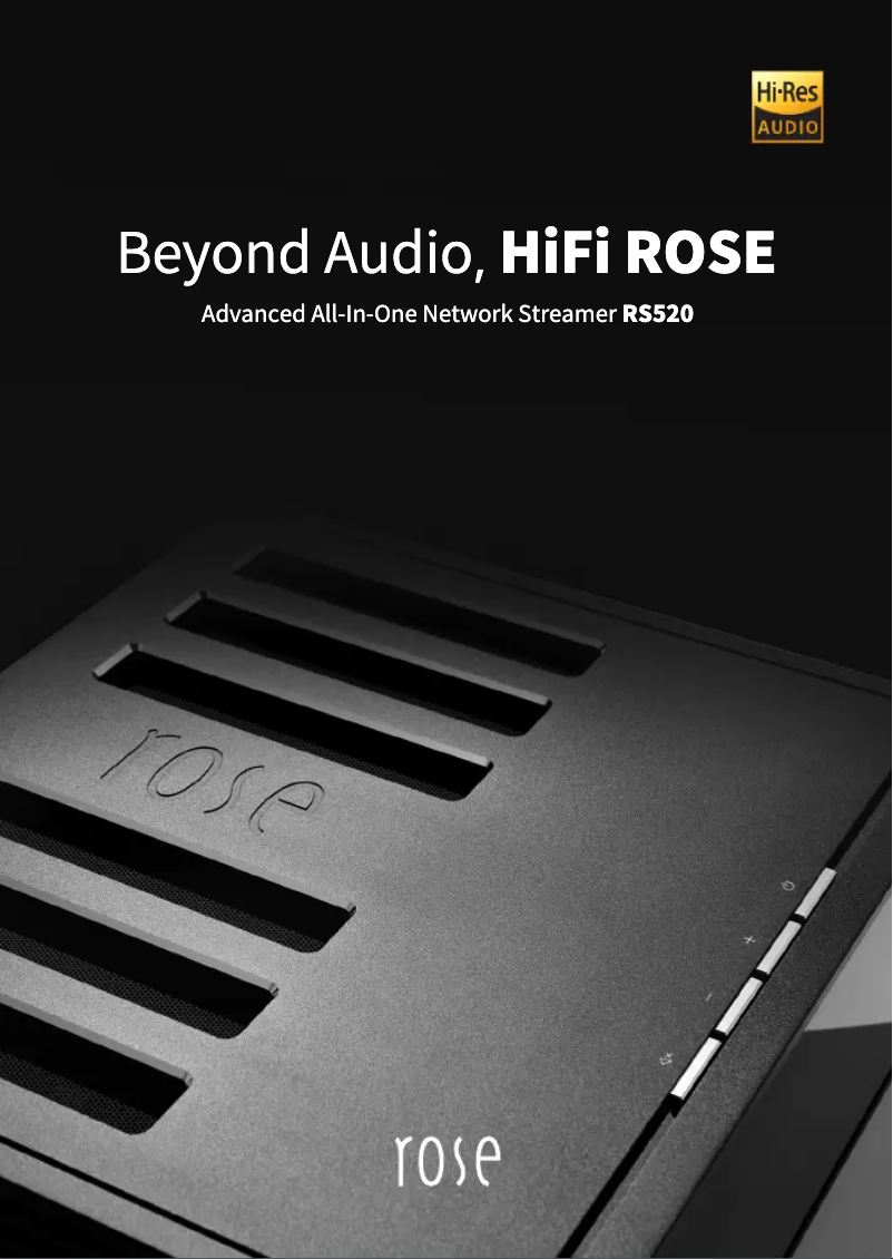 Page n°1 - Manuel utilisateur HiFi ROSE RS130