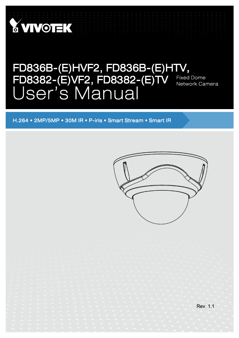 Image de la première page du manuel de l'appareil FD8382-EVF2