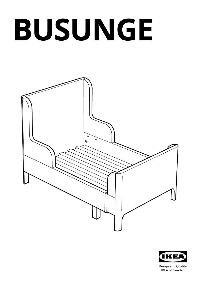 Page 1 de la notice Manuel utilisateur Ikea BUSUNGE 503.513.40