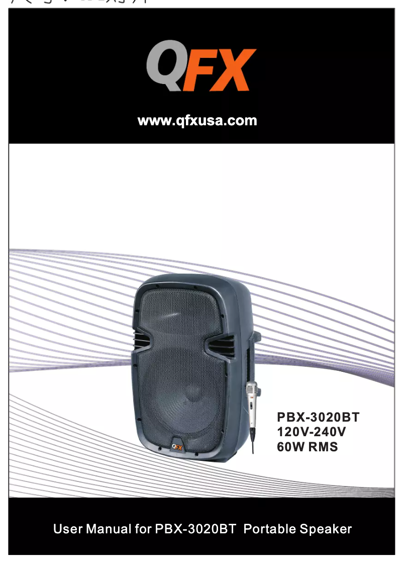 Image de la première page du manuel de l'appareil PBX-3020BT