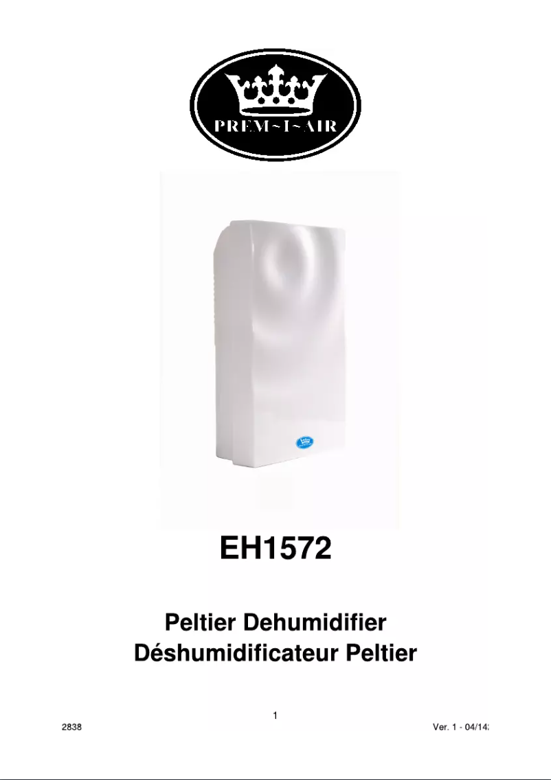 Image de la première page du manuel de l'appareil EH1572