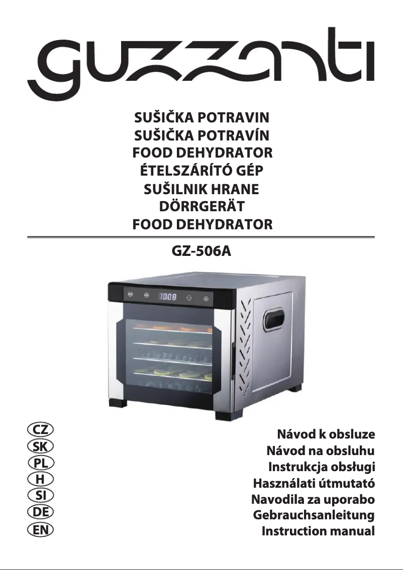 Página 1 del manual Manual de usuario Guzzanti GZ-506A