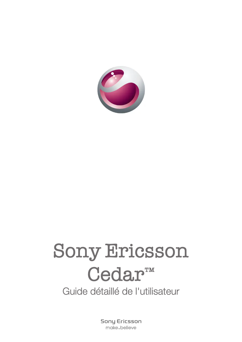 Image de la première page du manuel de l'appareil Cedar