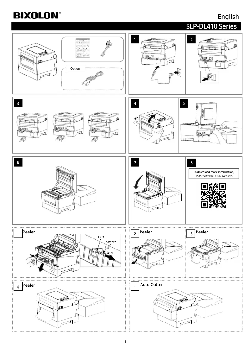 Image de la première page du manuel de l'appareil SLP-DL410KV