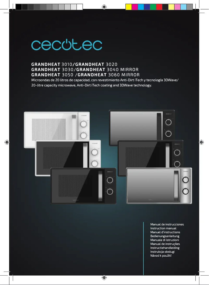 Page 1 de la notice Manuel utilisateur Cecotec Grandheat 3030