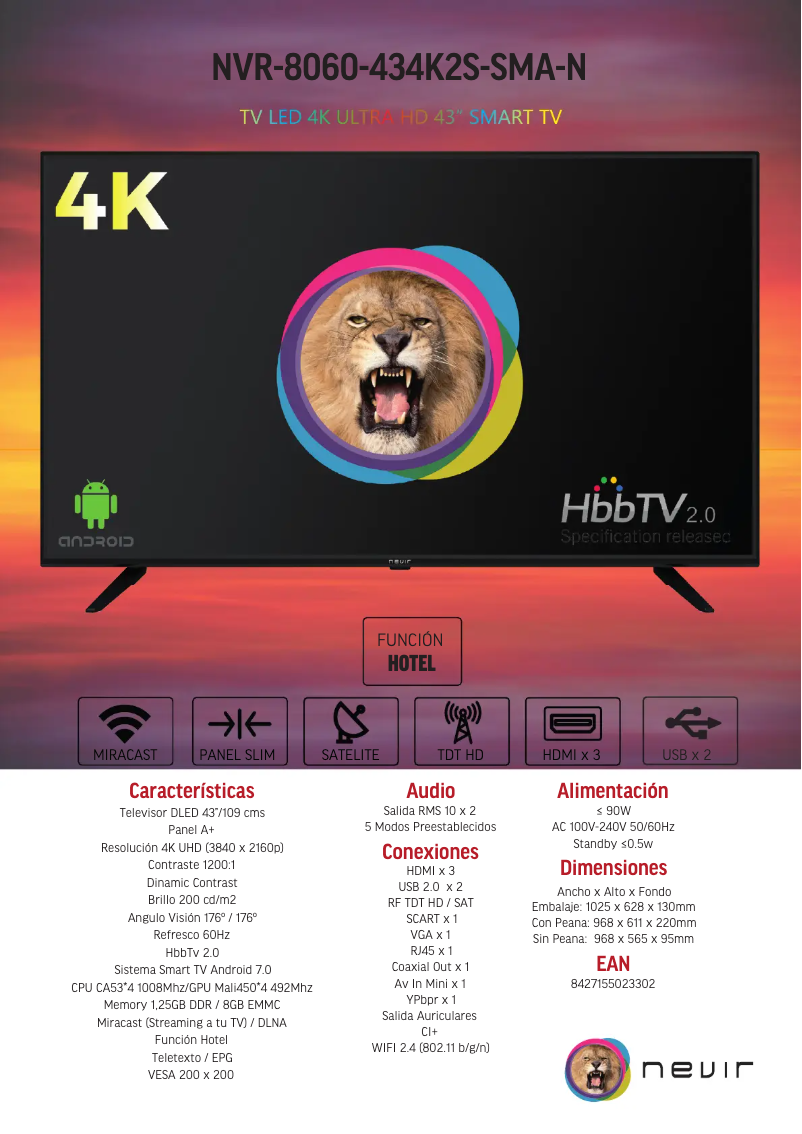 Image de la première page du manuel de l'appareil NVR-8060-434K2S-SMA-N