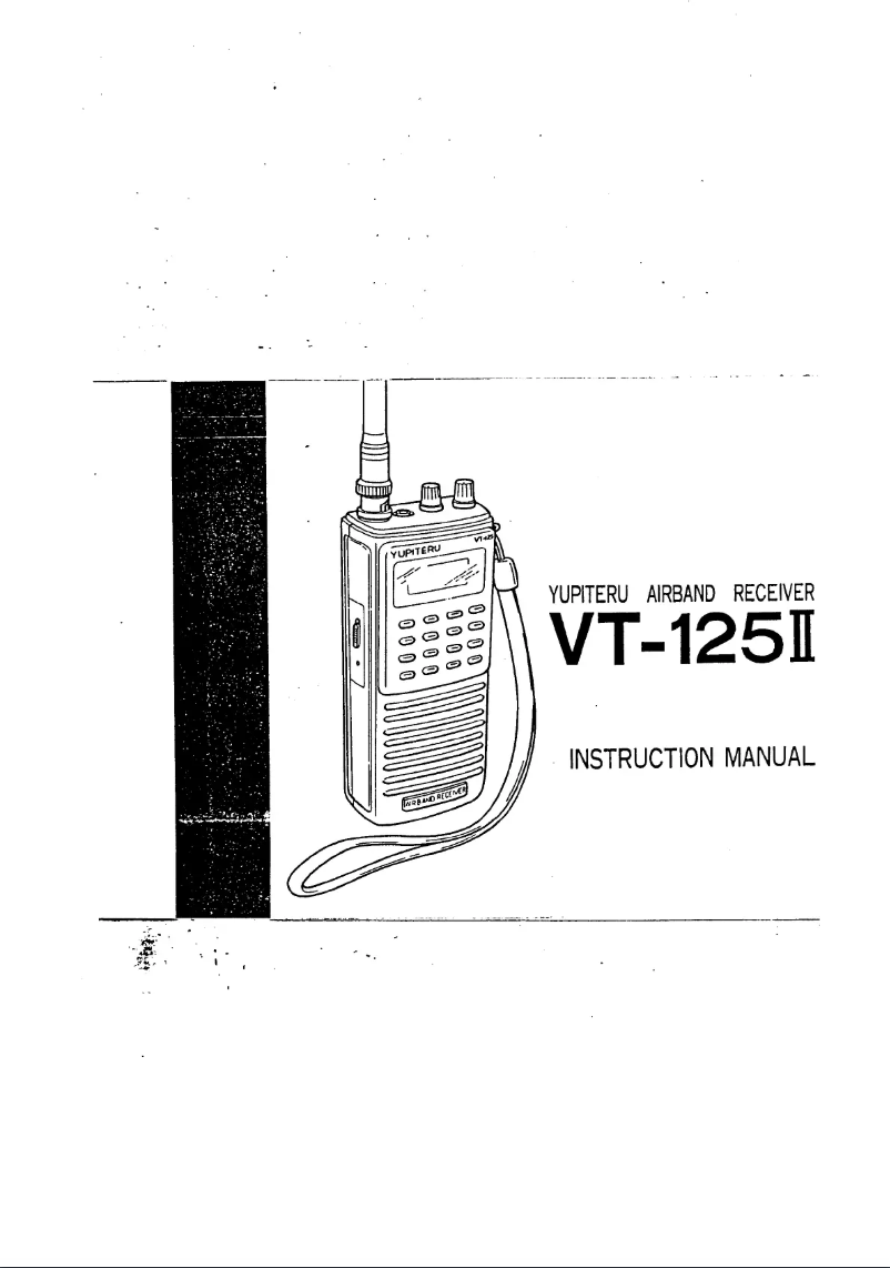 Page n°1 - Manuel utilisateur Yupiteru VT-125 II