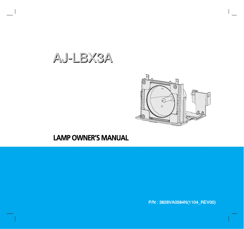 Page n°1 - Manuel utilisateur LG AJ-LBX3A