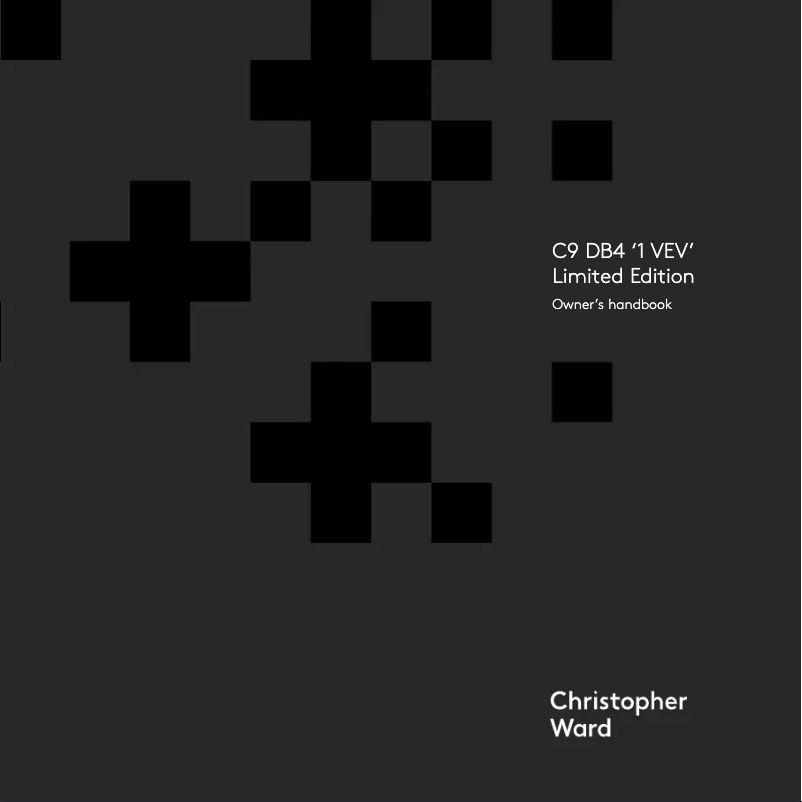 Page 1 de la notice Manuel utilisateur Christopher Ward C9 DB4 1VEV