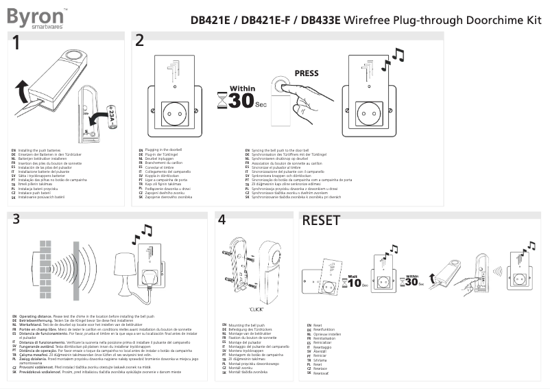 Página 1 del manual Manual de usuario Byron DB433E