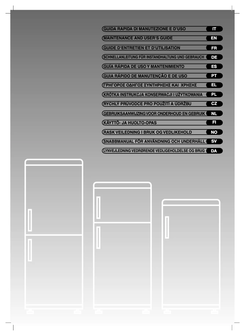 Page n°1 - Manuel utilisateur Candy CDNF 4080 E