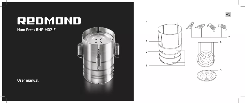 Page 1 de la notice Manuel utilisateur Redmond RHP-M02-E