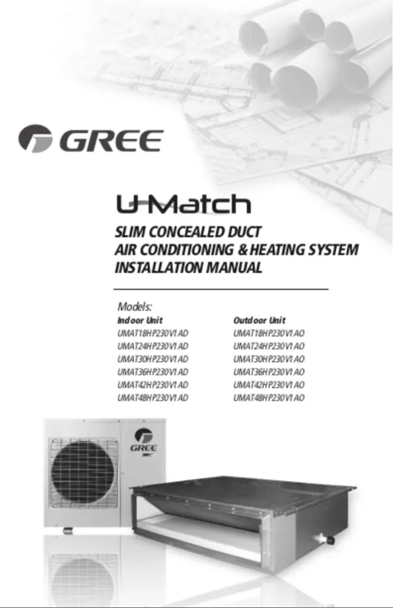 Page n°1 - Manuel utilisateur Gree UMAT42HP230V1AO