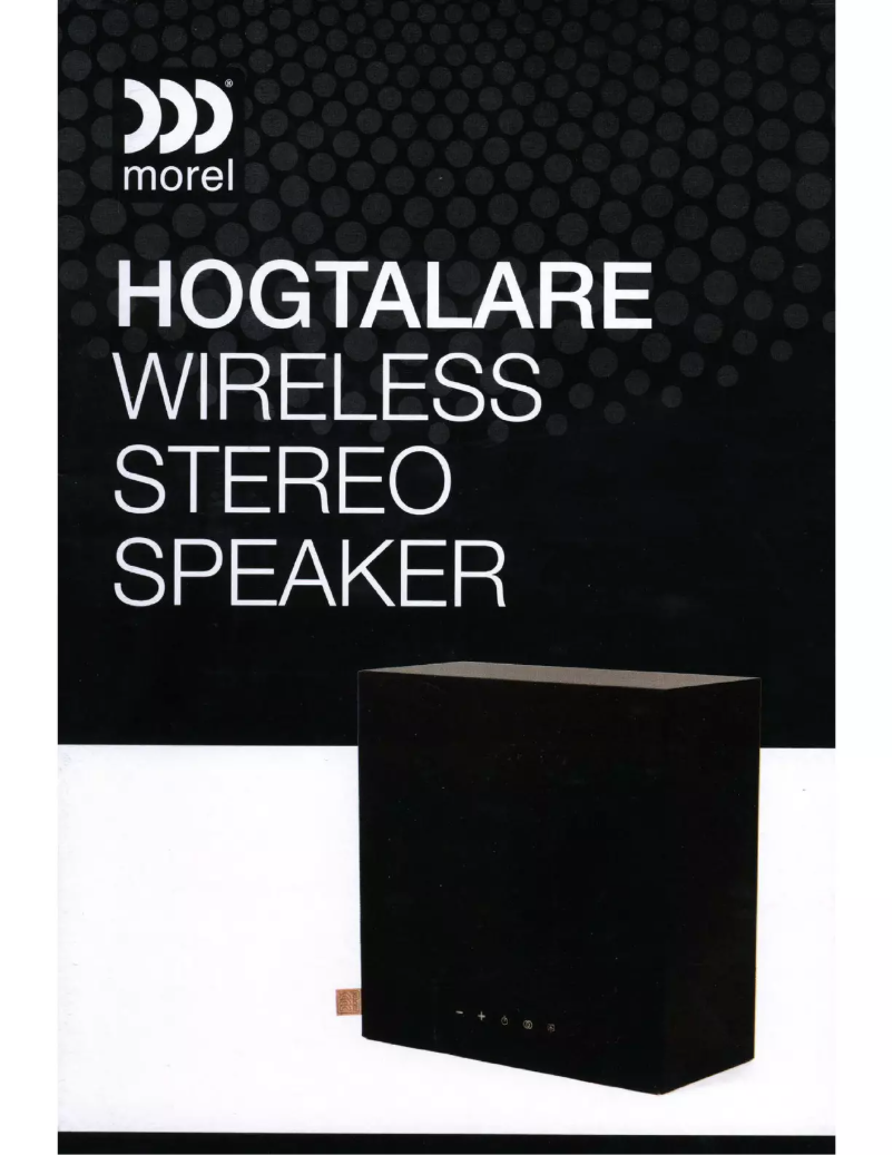 Page n°1 - Manuel utilisateur Morel Högtalare