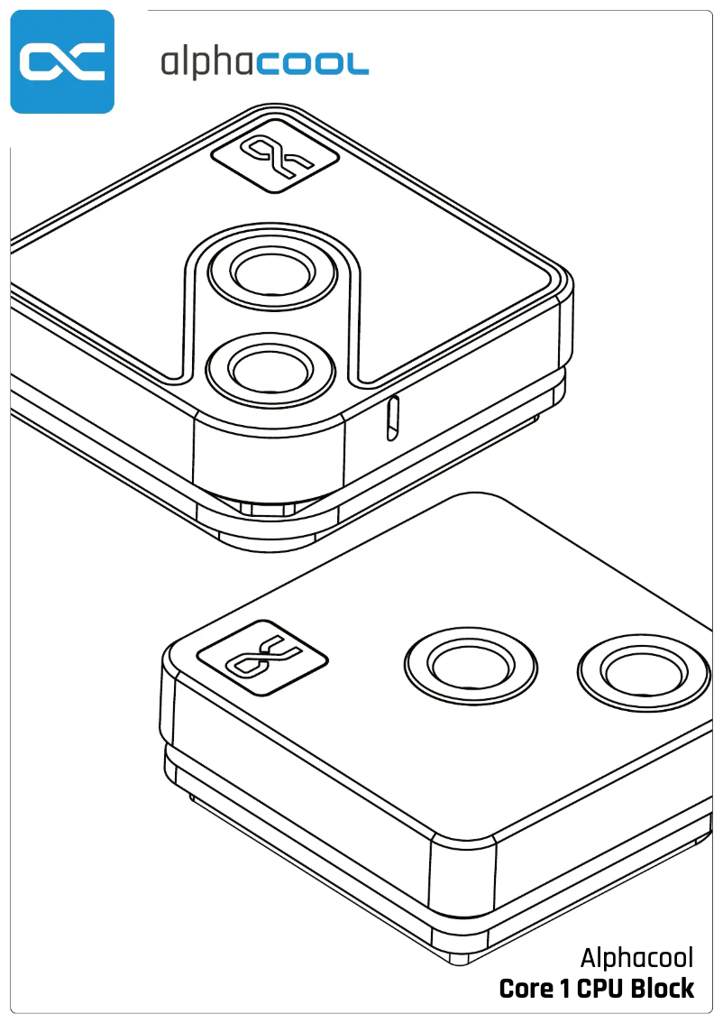 Page 1 de la notice Manuel utilisateur Alphacool Core 1
