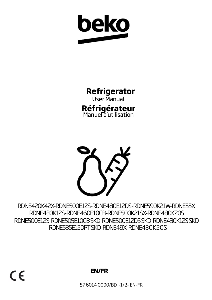 Page n°1 - Manuel utilisateur Beko RDNE505E10ZGB