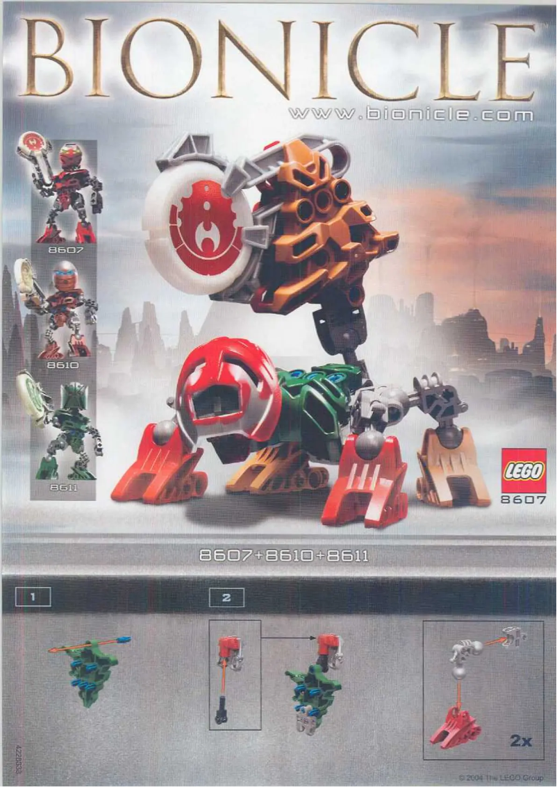 First page image of the manual for Matoran/Kanoka Co-Pack C