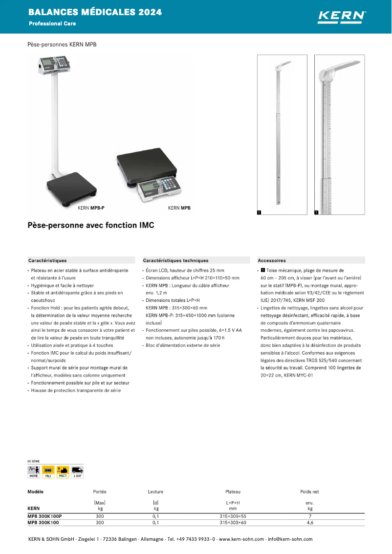 Image de la première page du manuel de l'appareil MPB 300K100P d