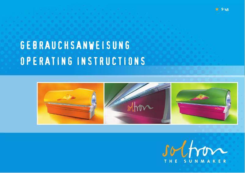Page 1 de la notice Manuel utilisateur Soltron S-45