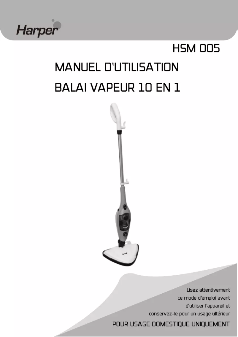 Image de la première page du manuel de l'appareil HSM 005