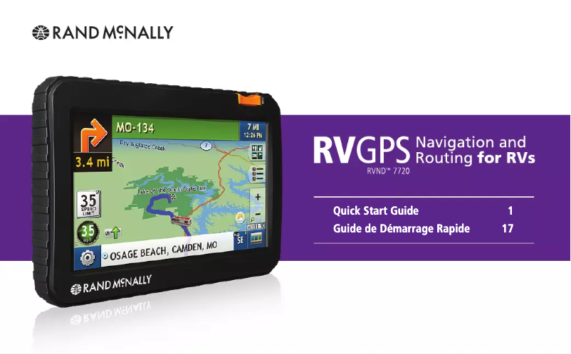 Image de la première page du manuel de l'appareil RVND 7720