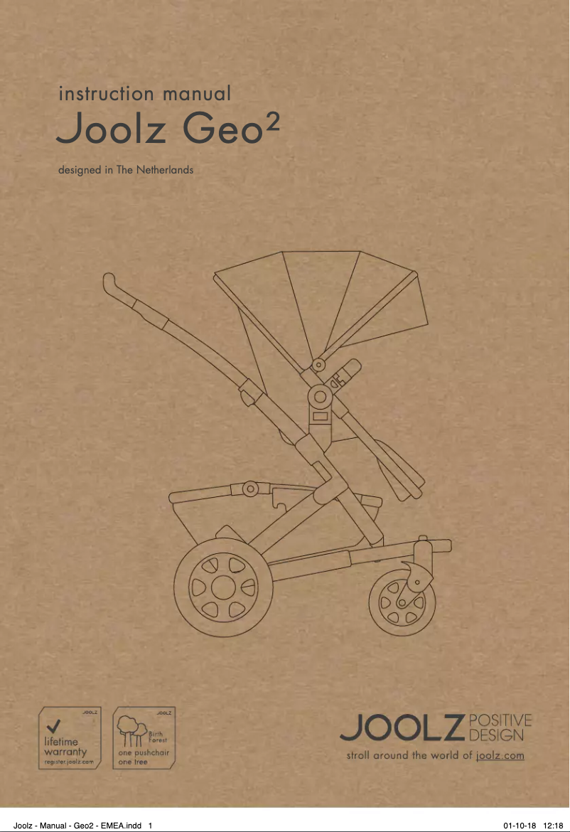 Page 1 de la notice Manuel utilisateur Joolz Geo2