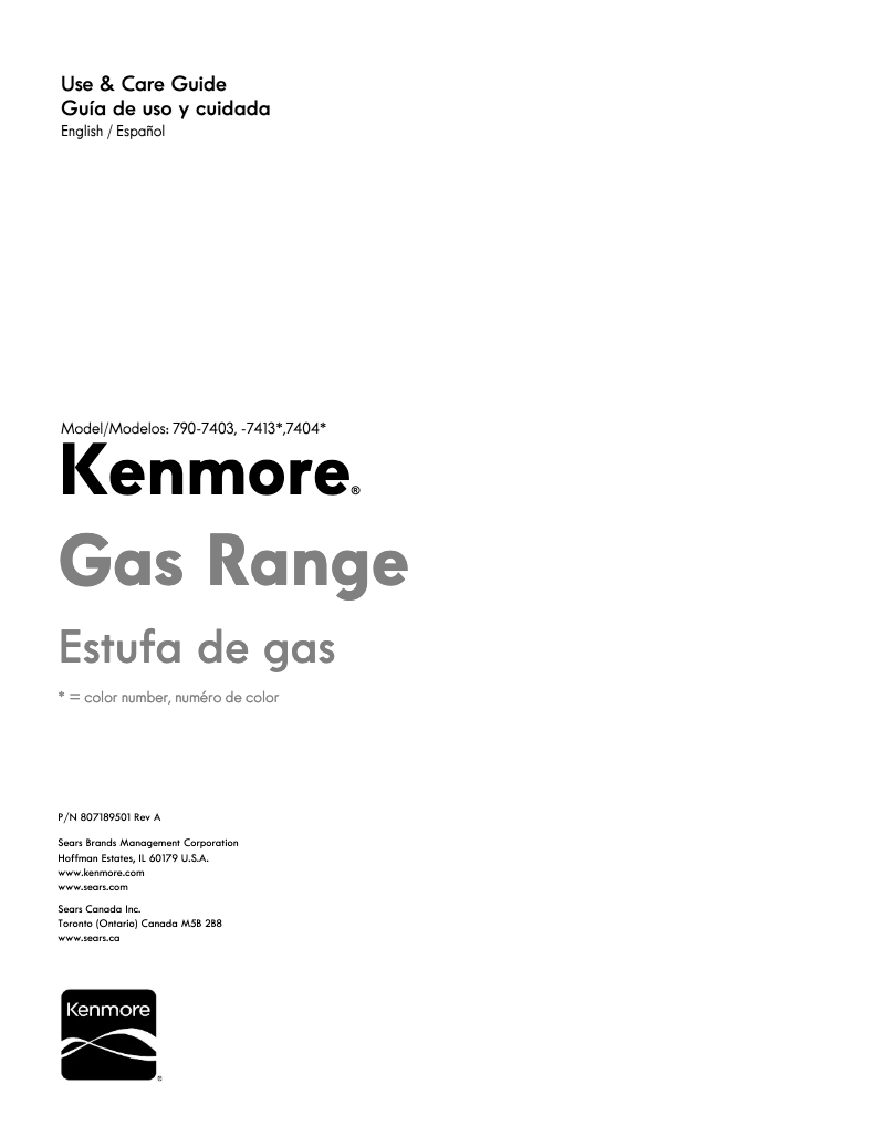 Imagen de la primera página del manual del dispositivo 790.74032