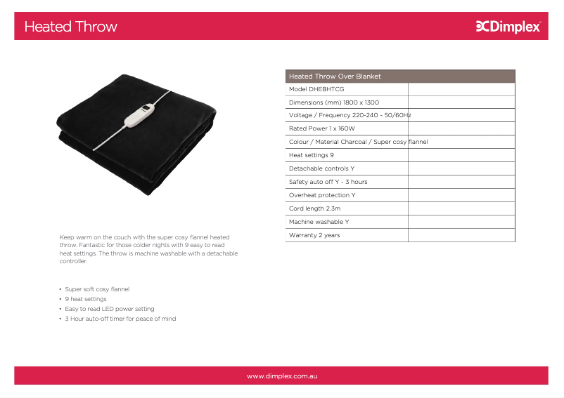 Image de la première page du manuel de l'appareil DHEBHTCG