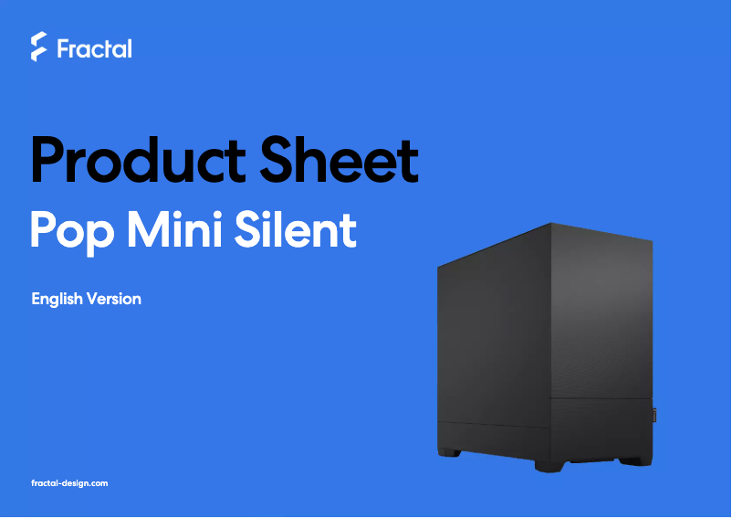 Página 1 del manual Ficha técnica Fractal Design Pop Mini Silent