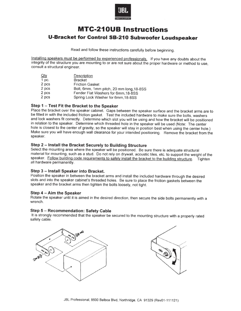 Image de la première page du manuel de l'appareil MTC-210UB