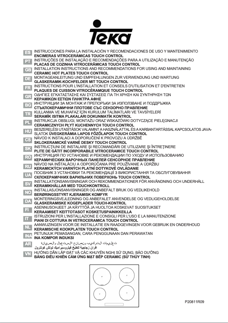 Page n°1 - Manuel utilisateur Teka IR 8300 HS