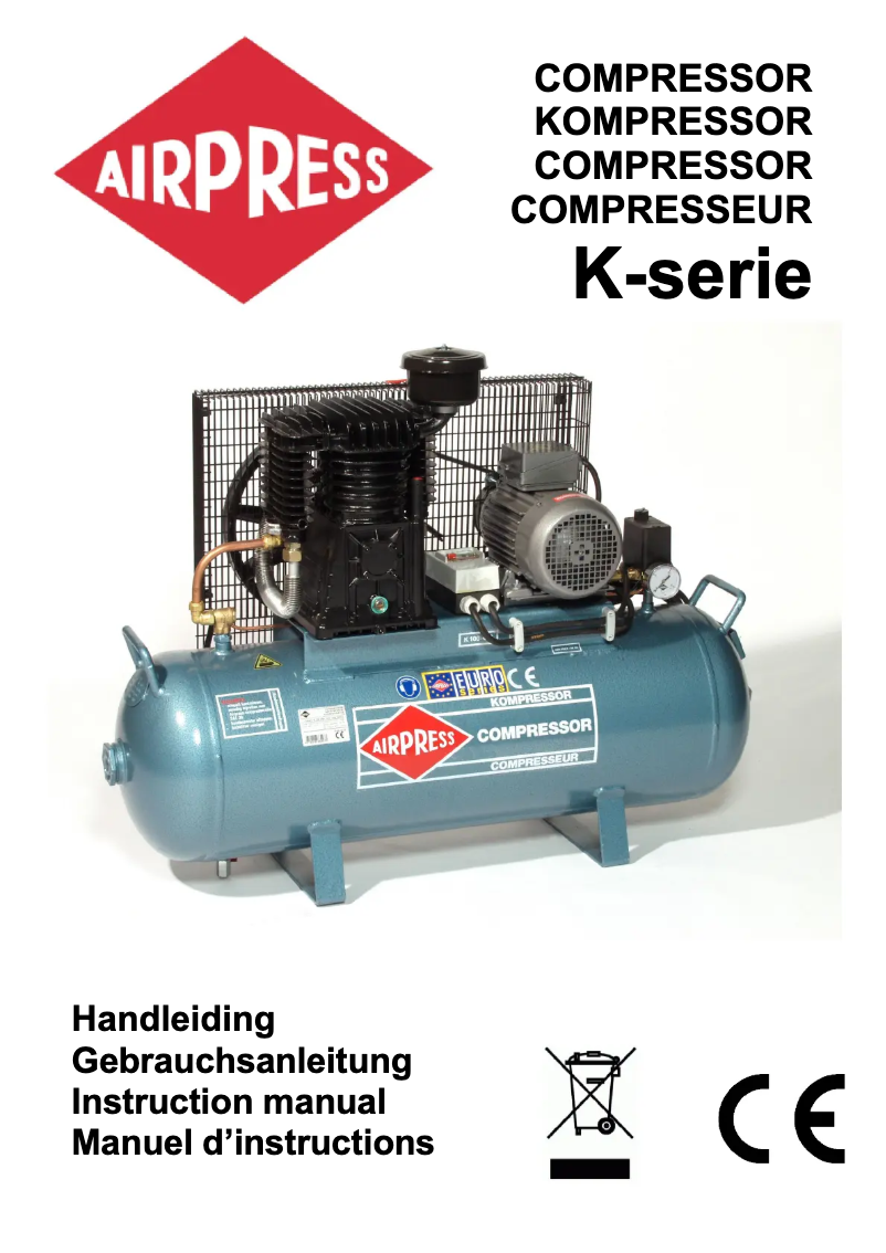 Page 1 de la notice Manuel utilisateur Airpress K 500-2000S