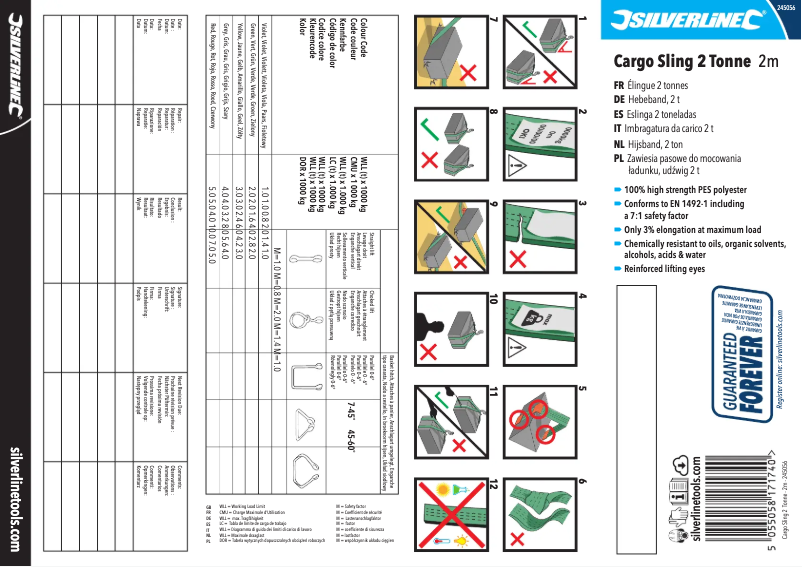 Page n°1 - Manuel utilisateur Silverline 245056