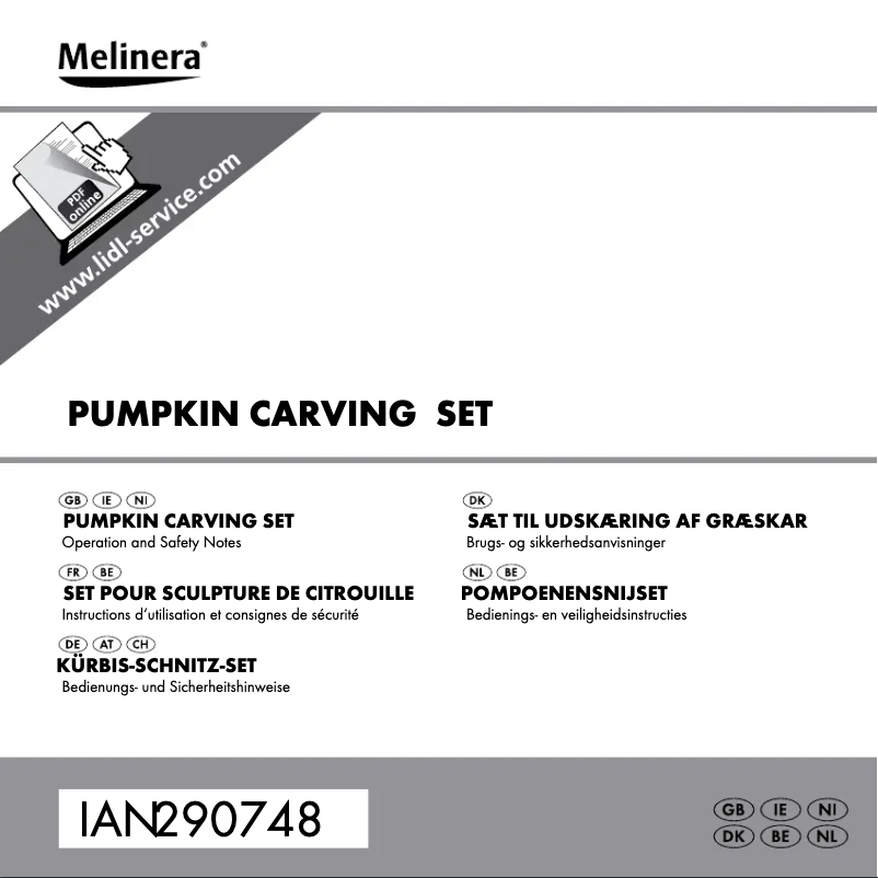 Page 1 de la notice Manuel utilisateur Melinera IAN 290748